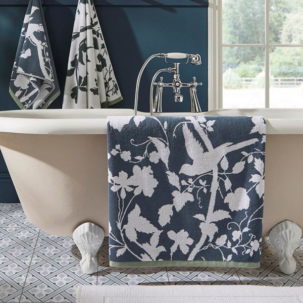 Oriental Garden Towels - Dusky Seaspray